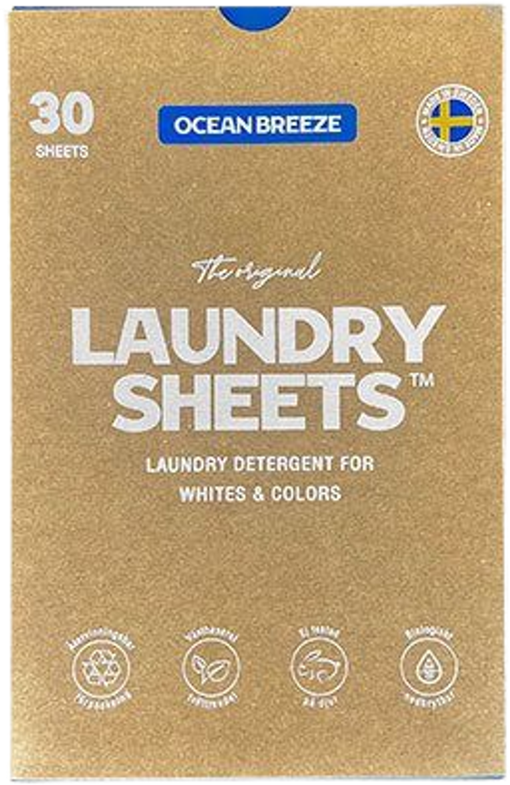 Tilbud på Ocean Breeze 30 stk. (Laundry Sheets) fra Helsam til 62,95 kr.