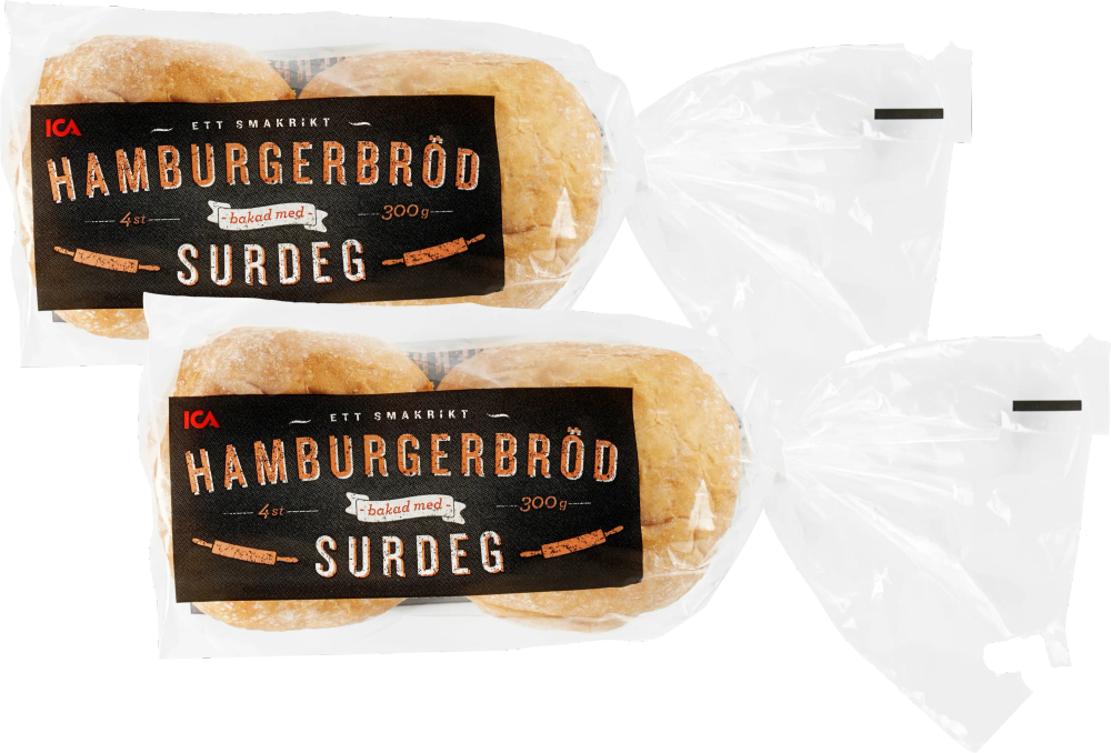 Erbjudanden på Hamburgerbröd (ICA) från ICA Supermarket för 45 kr