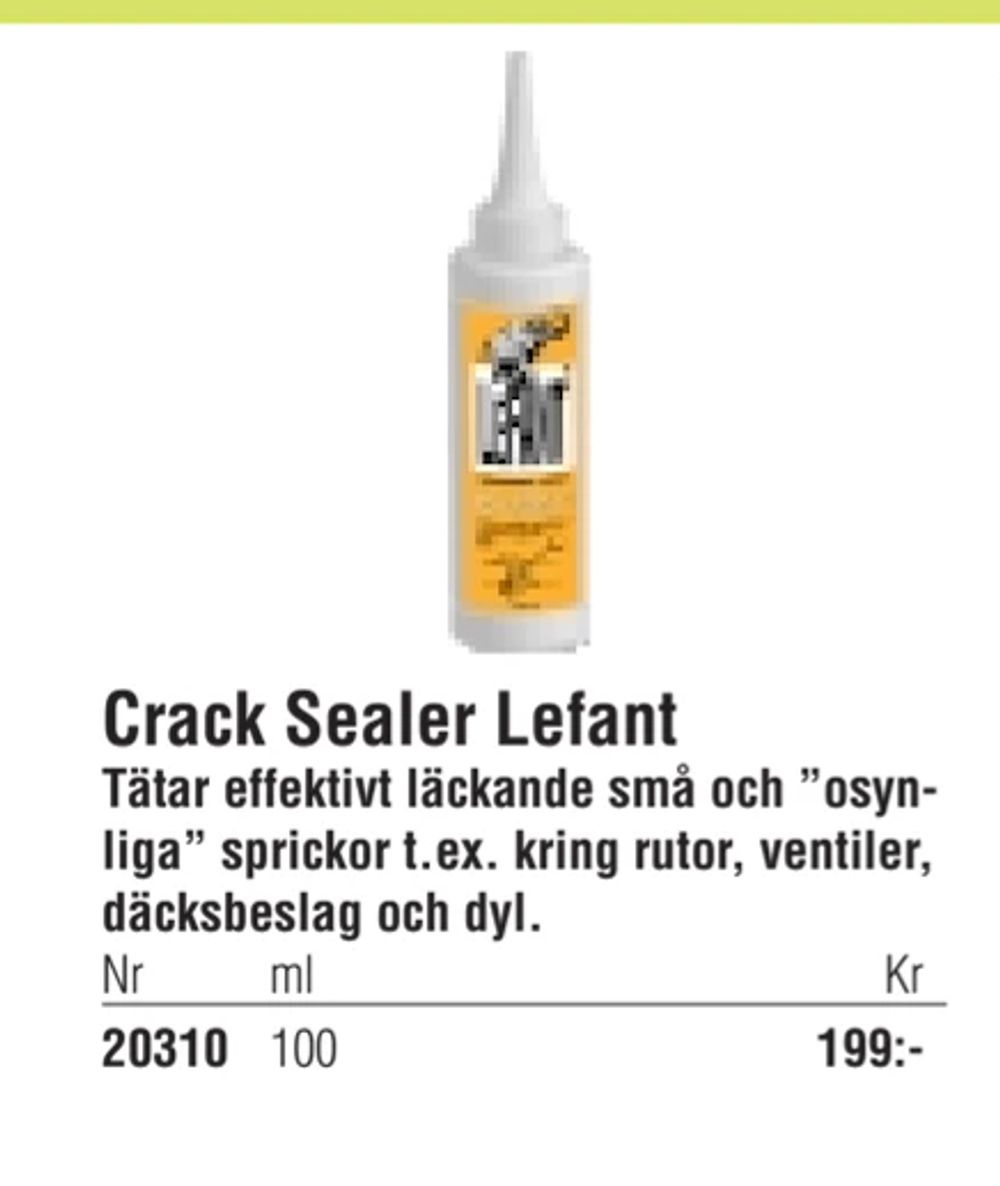 Erbjudanden på Crack Sealer Lefant från Erlandsons Brygga för 199 kr