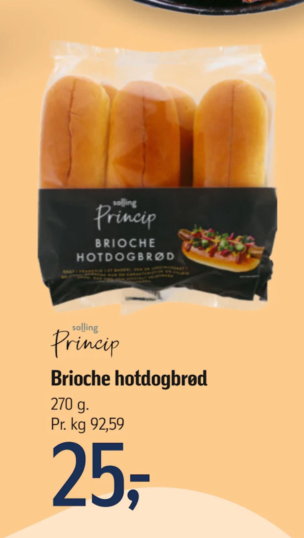 Tilbud på Brioche hotdogbrød fra føtex til 25 kr.