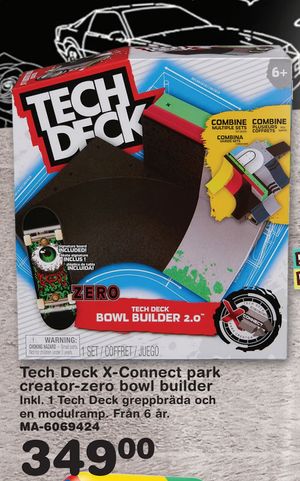 Tech Deck X-Connect park creator-zero bowl builder