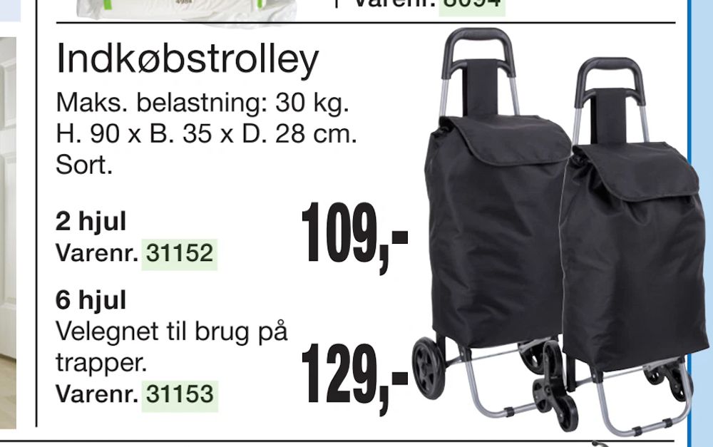 Tilbud på Indkøbstrolley fra Harald Nyborg til 109 kr.