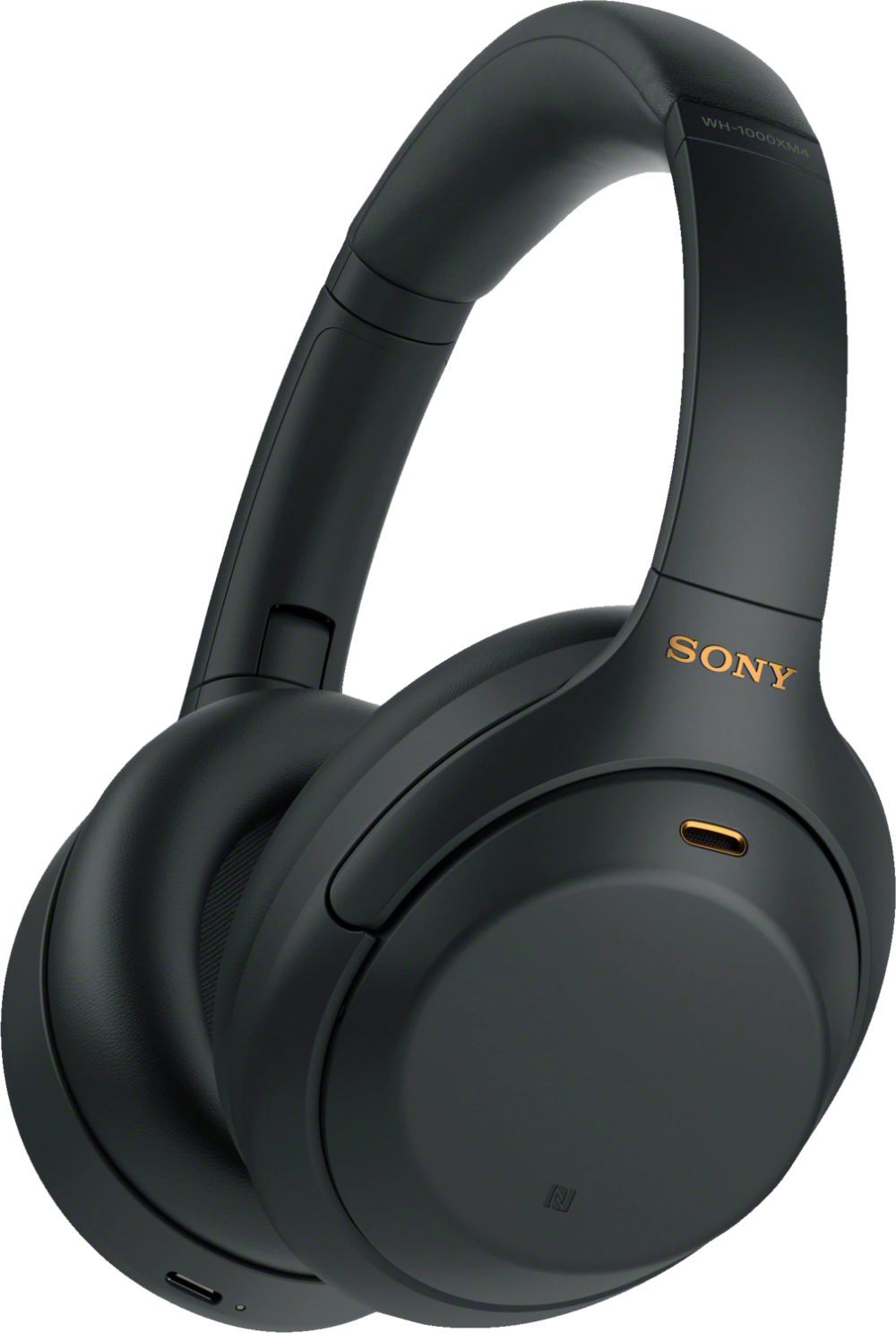 Tilbud på Sony trådløse around-ear høretelefoner WH-1000XM4 (sort) fra Elgiganten til 1.690 kr.