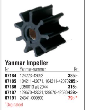 Yanmar Impeller