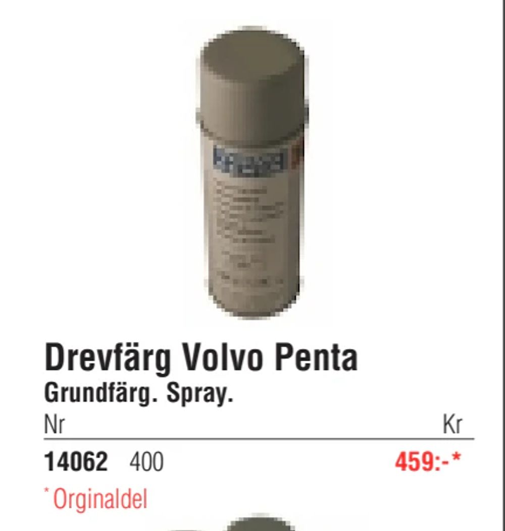 Erbjudanden på Drevfärg Volvo Penta från Erlandsons Brygga för 459 kr