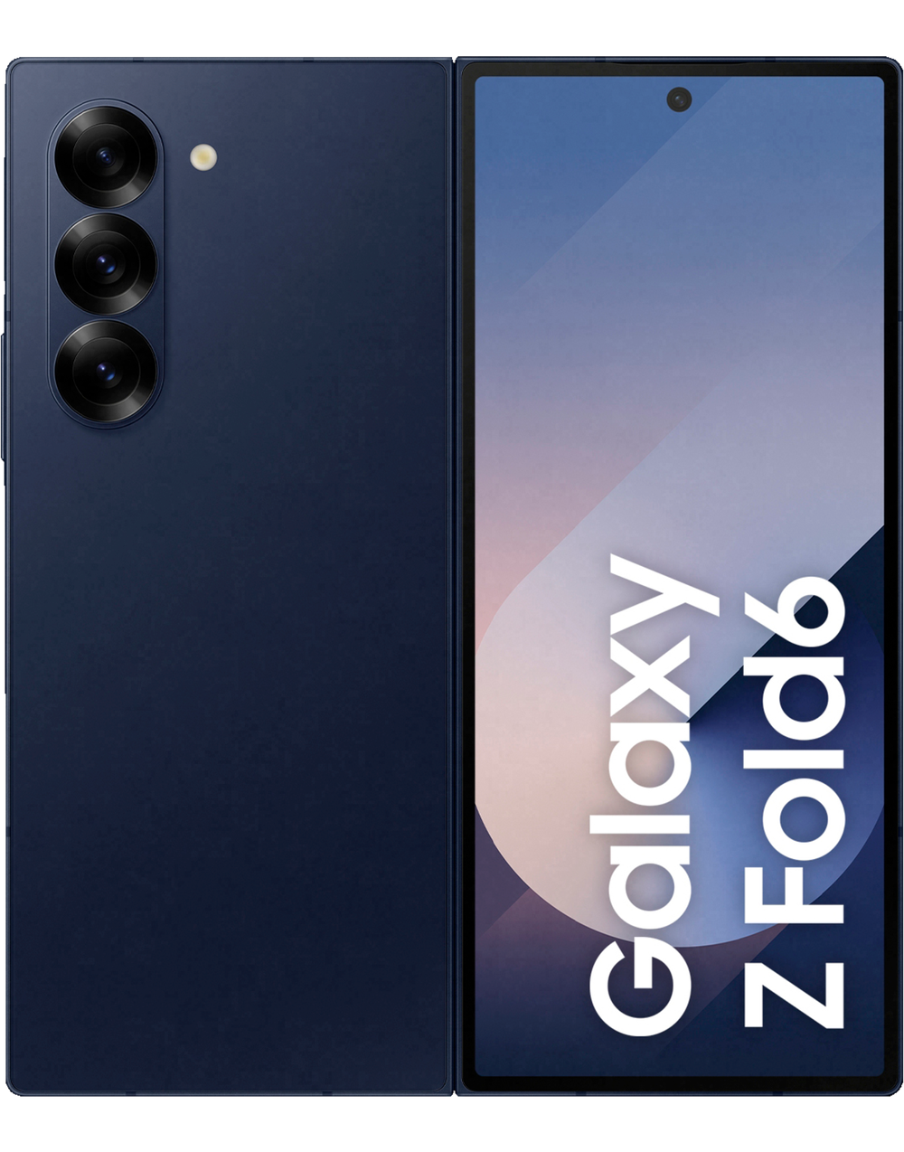 Tilbud på Samsung Galaxy Z Fold6 5G smartphone 12/256GB (navy) fra Elgiganten til 13.299 kr.