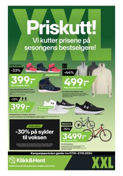 XXL Sport og Villmark Priskutt!