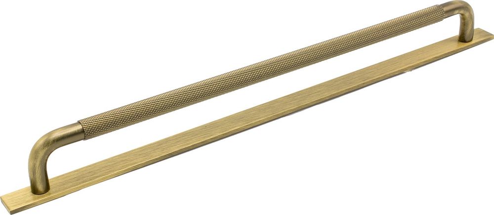 Tilbud på HELIX Håndtak m/bakplate 329 mm (C/C:320), Antikk bronse fra Flisekompaniet til 384 kr