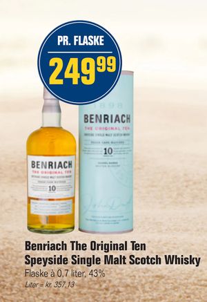 Benriach The Original Ten Speyside Single Malt Scotch Whisky