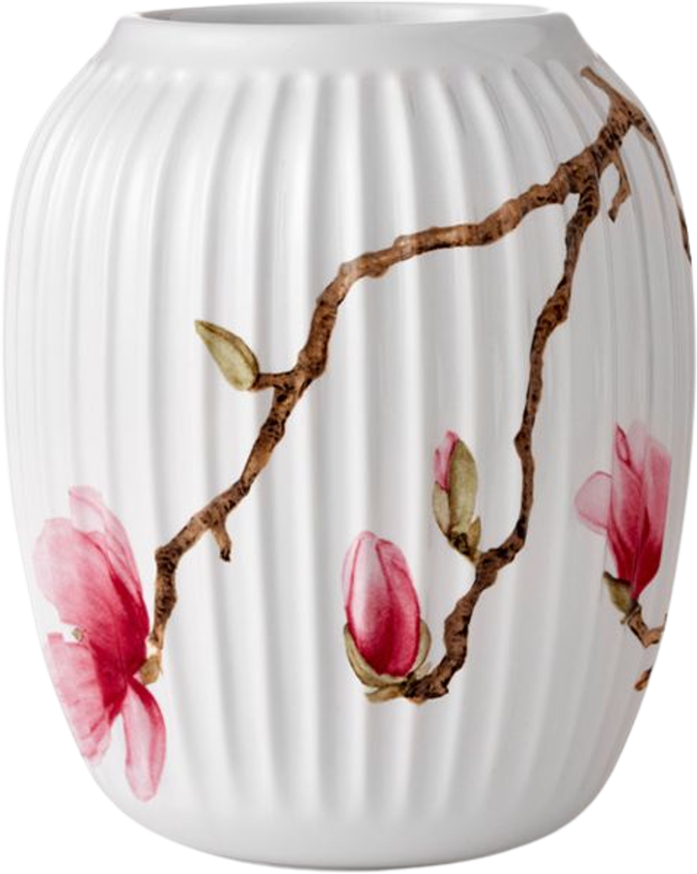 Tilbud på Hammershøi Magnolia vase 2024 H21 cm (Kähler) fra Kop & Kande til 299,95 kr.