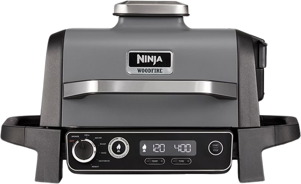 Tilbud på Ninja OG701 Woodfire Electric BBQ Grill & Røgeovn udendørs grill fra Kop & Kande til 2.799 kr.