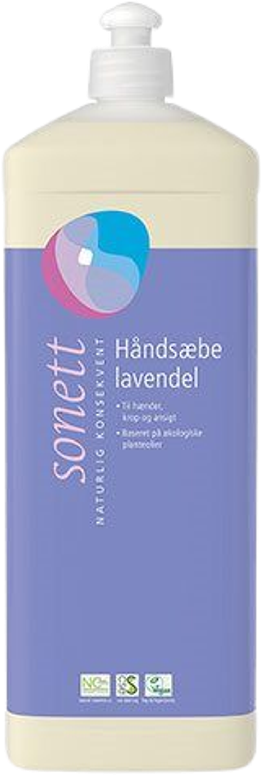 Tilbud på Håndsæbe lavendel (Sonett) fra Helsam til 90 kr.