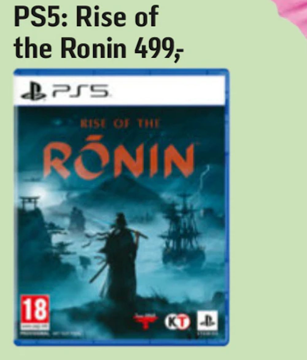 Tilbud på PS5: Rise of the Ronin fra føtex til 499 kr.