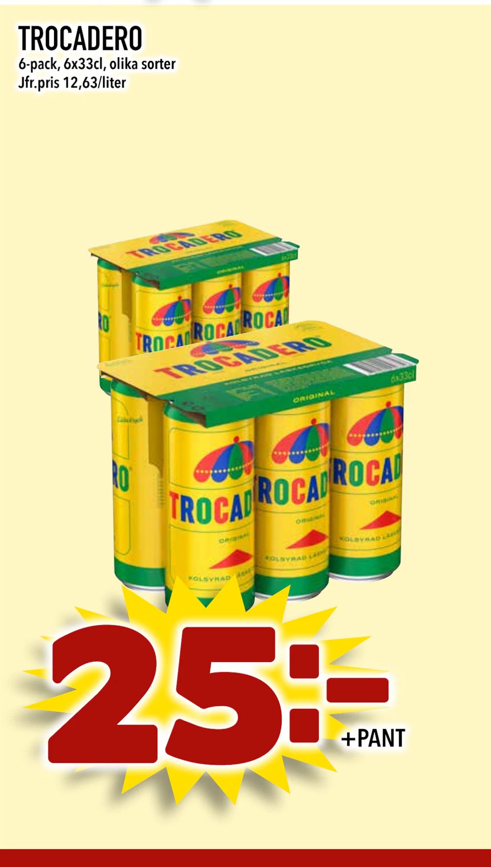 Erbjudanden på TROCADERO från Bonum matmarknad för 25 kr