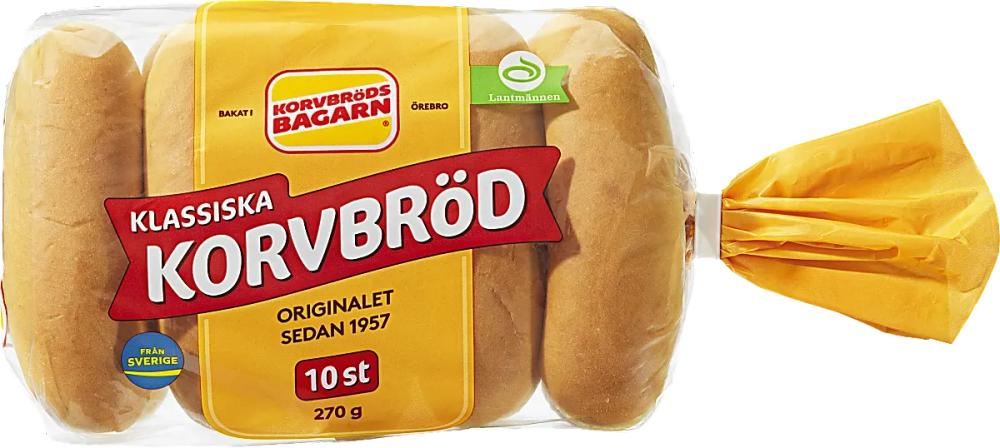 Erbjudanden på Korvbröd 10-pack (Korvbrödsbagarn) från Coop X:-TRA för 16,90 kr