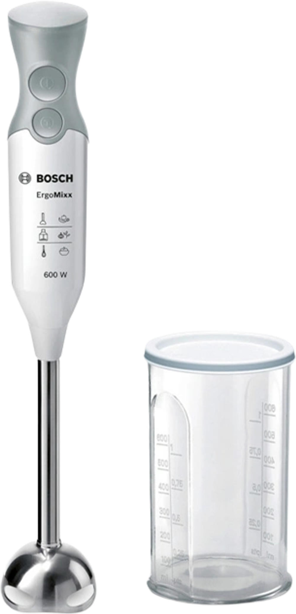 Tilbud på Bosch ErgoMix stavblender hvid 600 watt fra Kop & Kande til 349,95 kr.