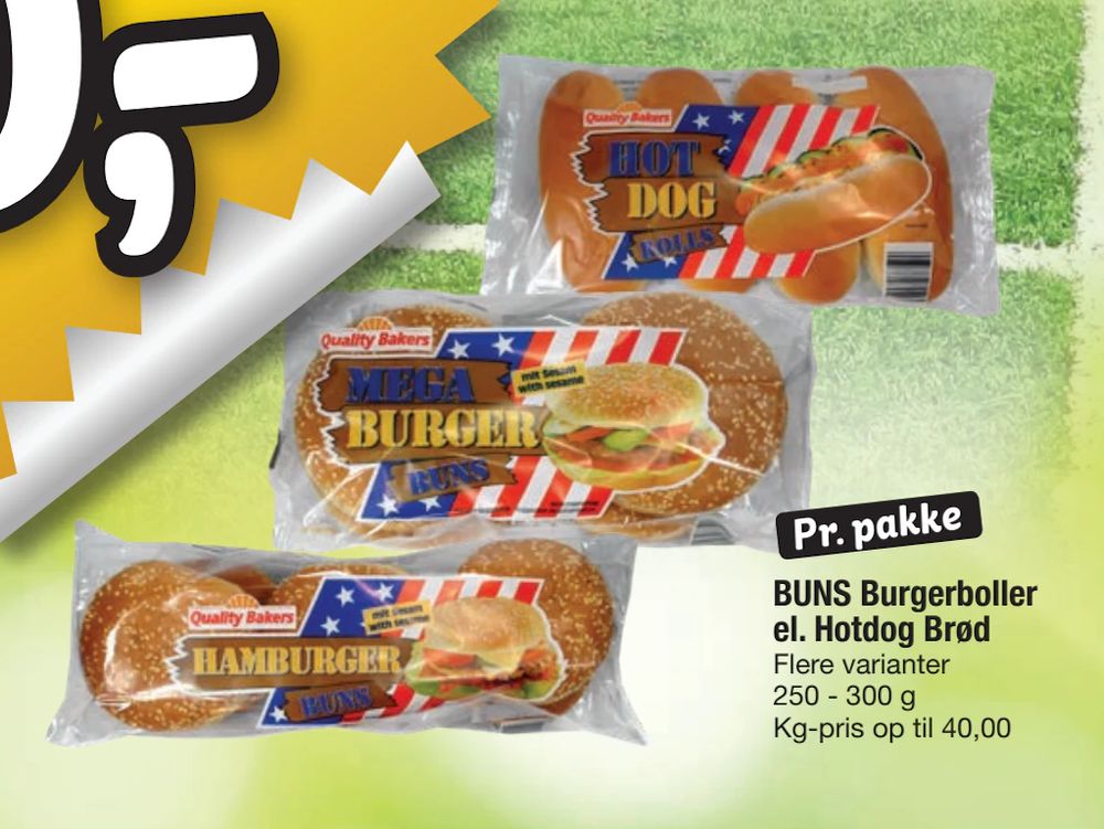 Tilbud på BUNS Burgerboller el. Hotdog Brød fra fakta Tyskland til 10 kr.