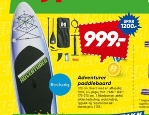 Adventurer paddleboard