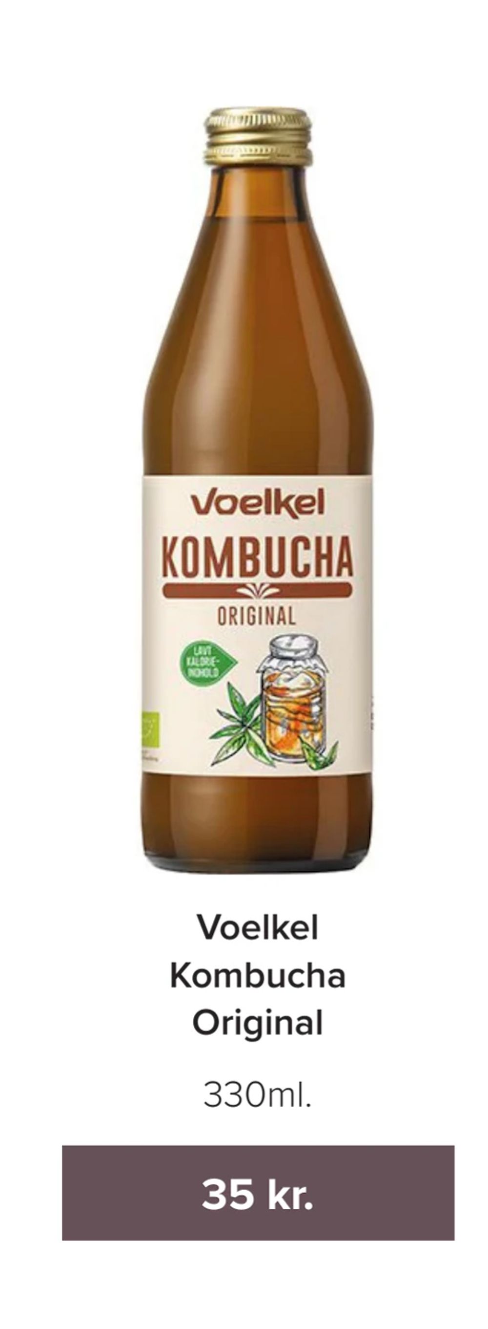 Tilbud på Voelkel Kombucha Original fra Helsemin til 35 kr.