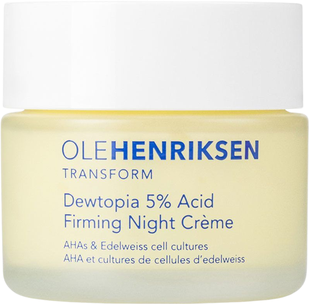 Tilbud på Ole Henriksen Transform Dewtopia 5% Acid Firming Night Crème fra NiceHair til 371 kr.