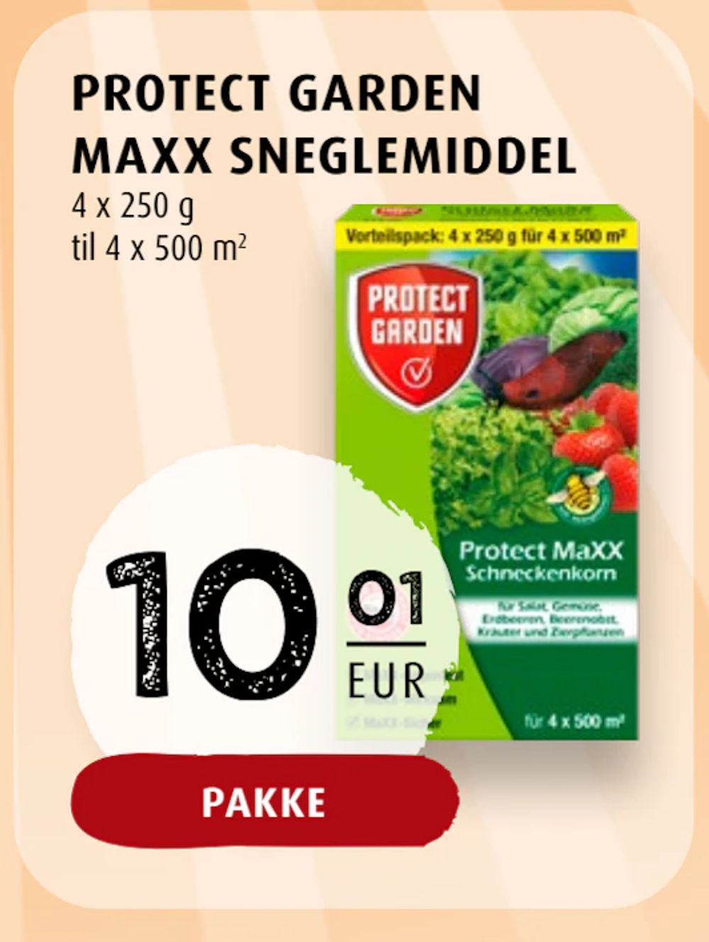 Tilbud på PROTECT GARDEN MAXX SNEGLEMIDDEL fra Scandinavian Park til 10,01 €