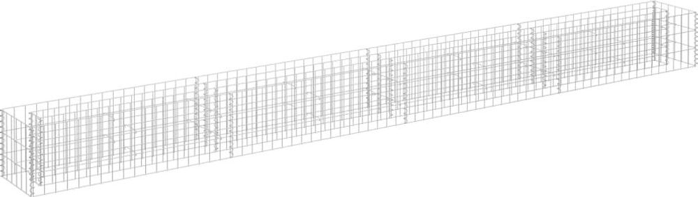 Erbjudanden på vidaXL Planteringsgabion upphöjd galvaniserat stål 360x30x30 cm från vidaXL.se för 984 kr