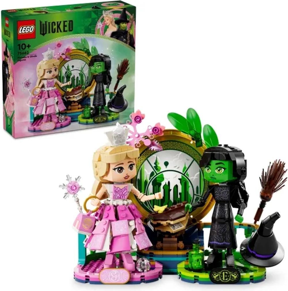 Tilbud på LEGO Wicked 75682 Figurer af Elphaba og Glinda fra ComputerSalg til 367,66 kr.