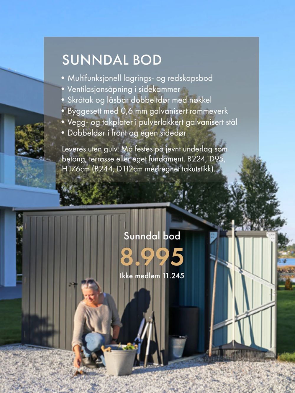Tilbud på Sunndal bod fra Fagmøbler til 11 245 kr