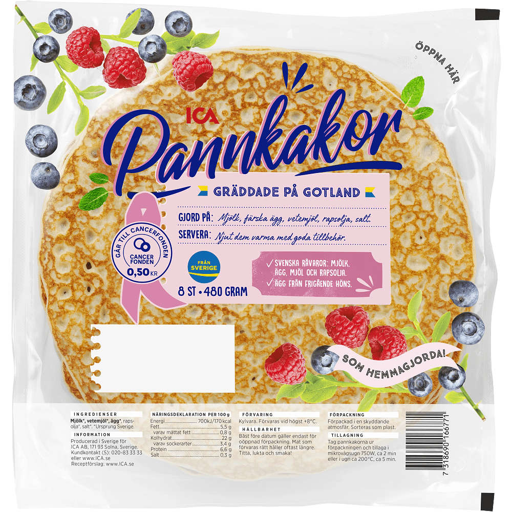 Erbjudanden på Pannkakor från ICA Kvantum för 20 kr