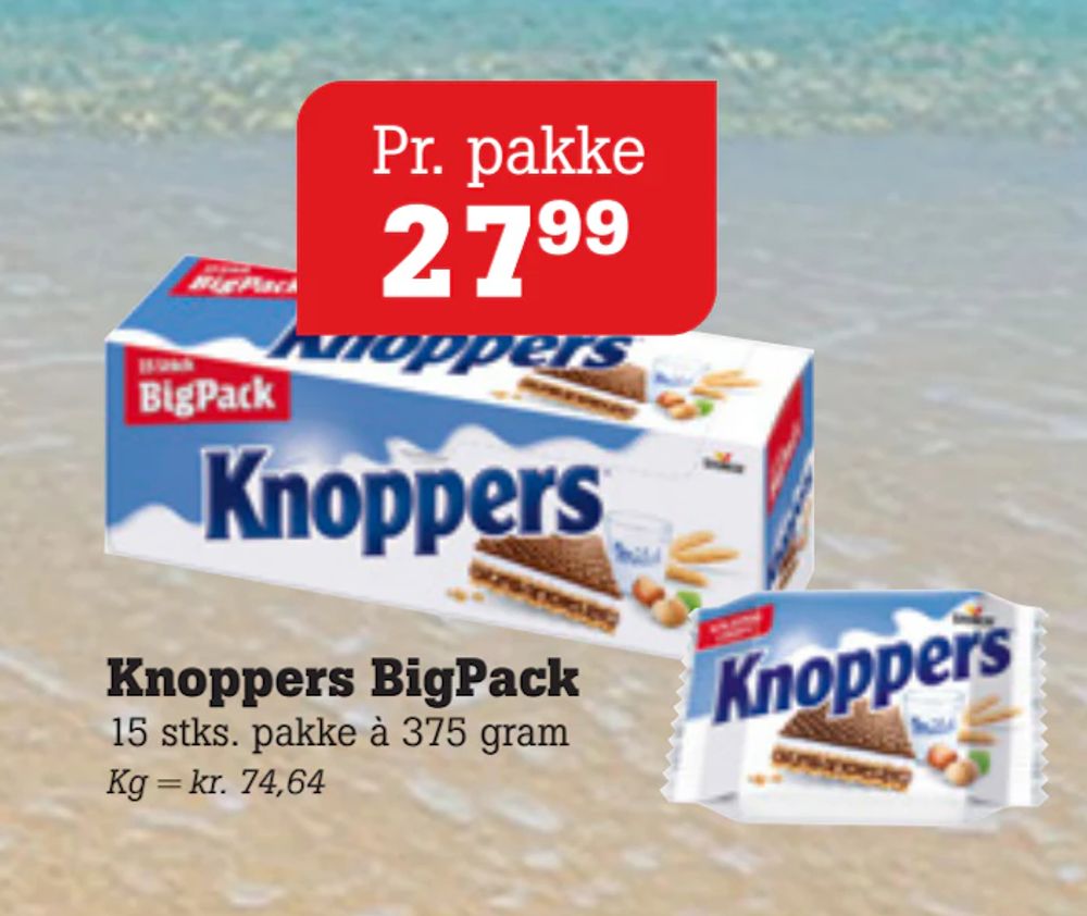 Tilbud på Knoppers BigPack fra Poetzsch Padborg til 27,99 kr.