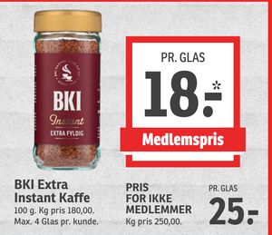 BKI Extra Instant Kaffe