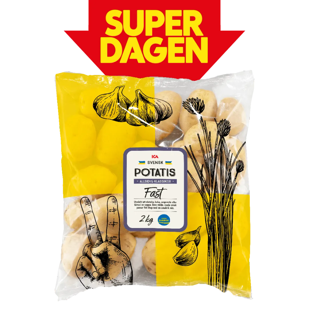 Erbjudanden på Fast potatis i påse (ICA. Sverige) från ICA Supermarket för 20 kr