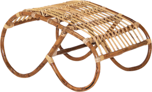 Bhutan Skammel, Flettet Naturrattan 46 Cm 58 Cm