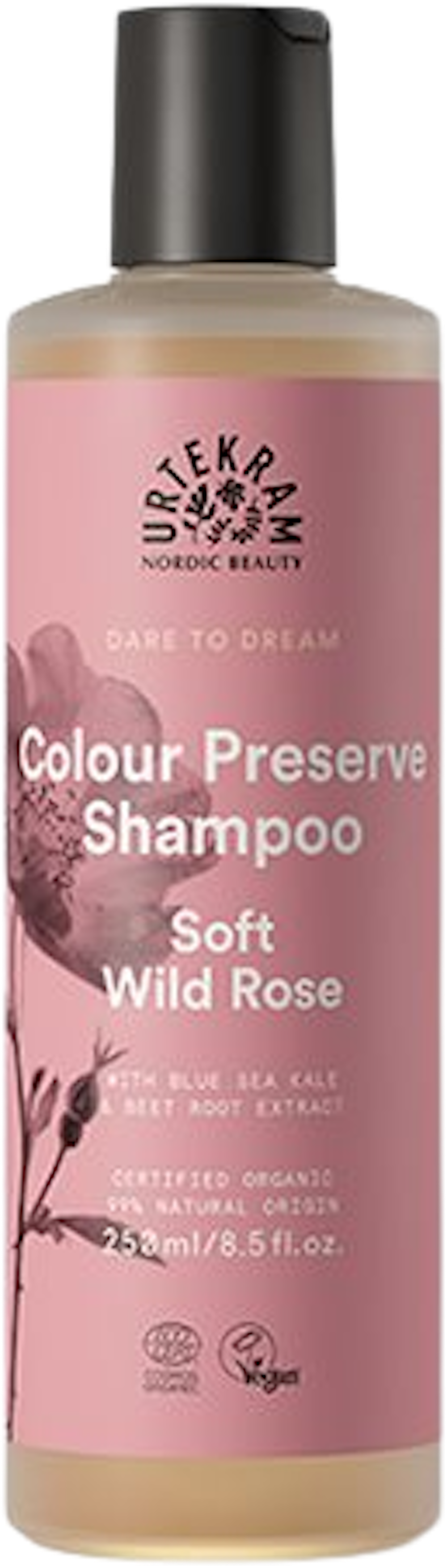 Tilbud på Shampoo Soft Wild Rose t. farvet hår (Urtekram) fra Helsam til 61,95 kr.