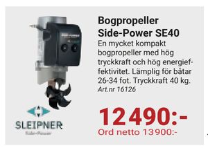 Bogpropeller Side-Power SE40