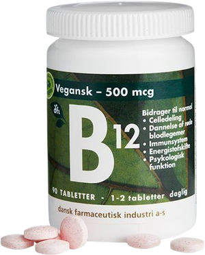 B12 vitamin 500 mcg (Grønne dfi vitaminer)