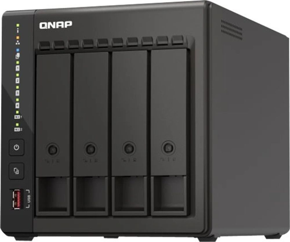 Tilbud på QNAP TS-453E - NAS-server fra ComputerSalg til 6.199 kr.