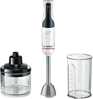 Bosch MSM4W420 Ergomaster stavblender hvid 800 watt