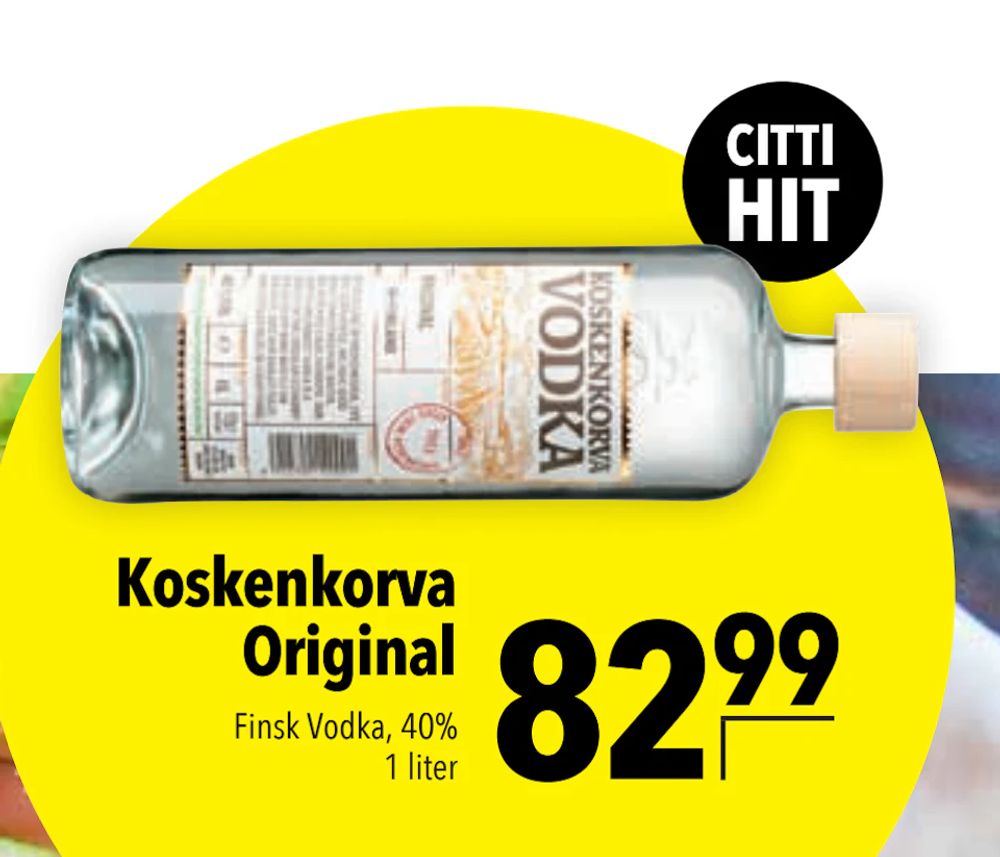 Tilbud på Koskenkorva Original fra CITTI til 82,99 kr.