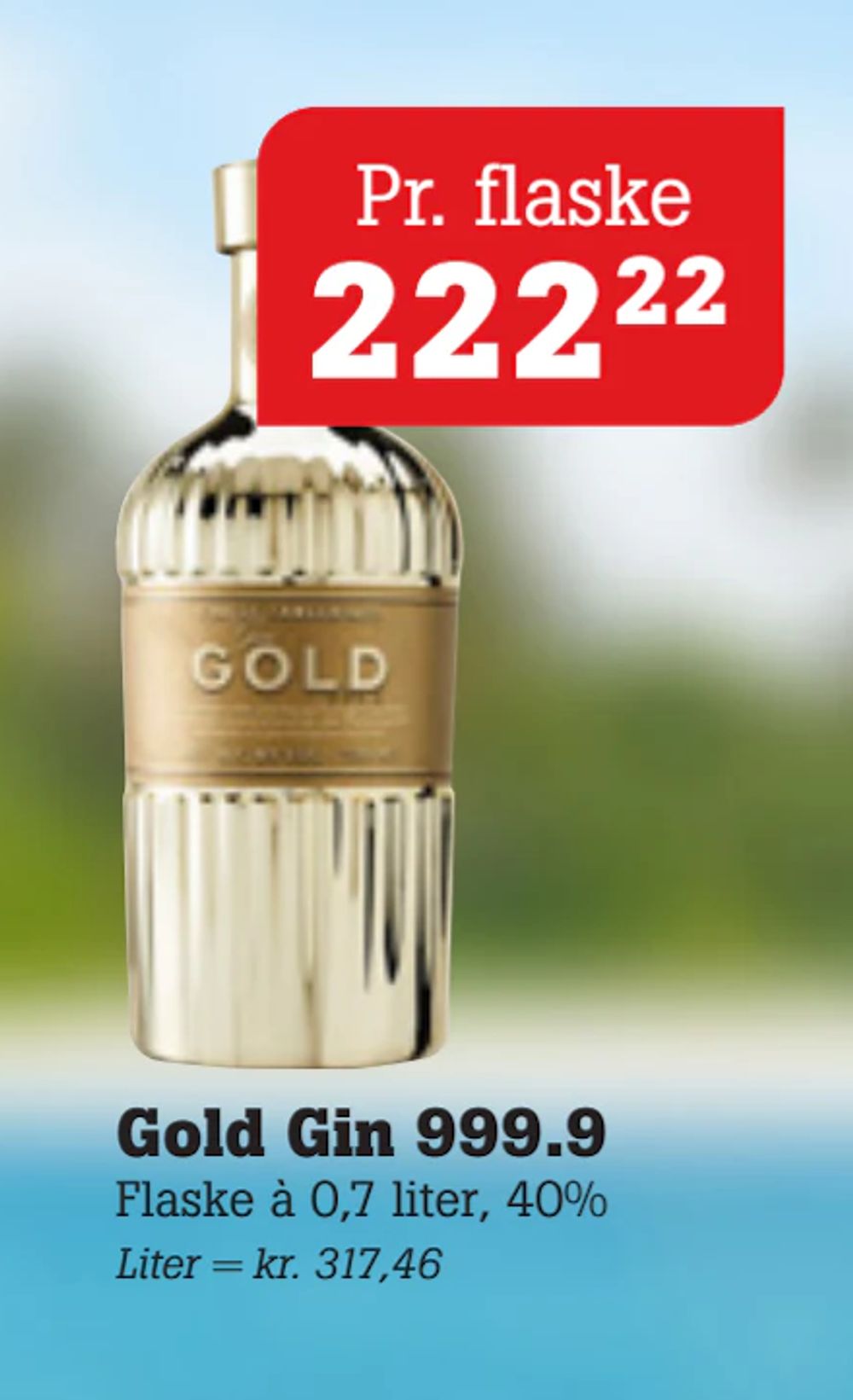 Tilbud på Gold Gin 999.9 fra Poetzsch Padborg til 222,22 kr.