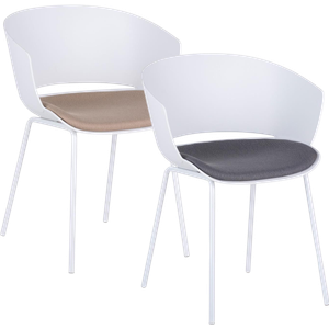 FLORENCE spisebordsstol hvid (Furniture by Sinnerup)
