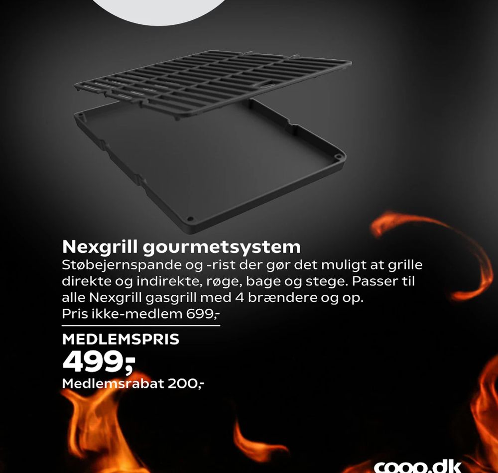 Tilbud på Nexgrill gourmetsystem fra Coop.dk til 699 kr.