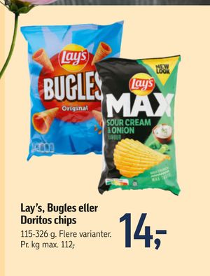 Lay’s, Bugles eller Doritos chips