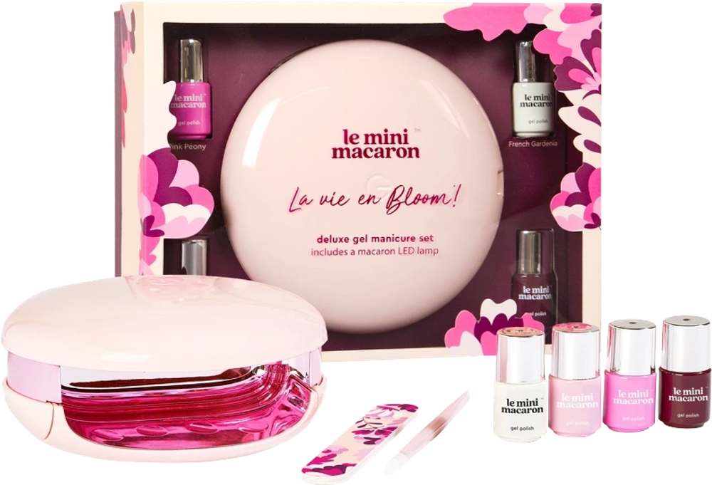 Tilbud på Le Mini Macaron Le Maxi Gel Manicure Kit - La Vie En Bloom fra NiceHair til 489 kr.