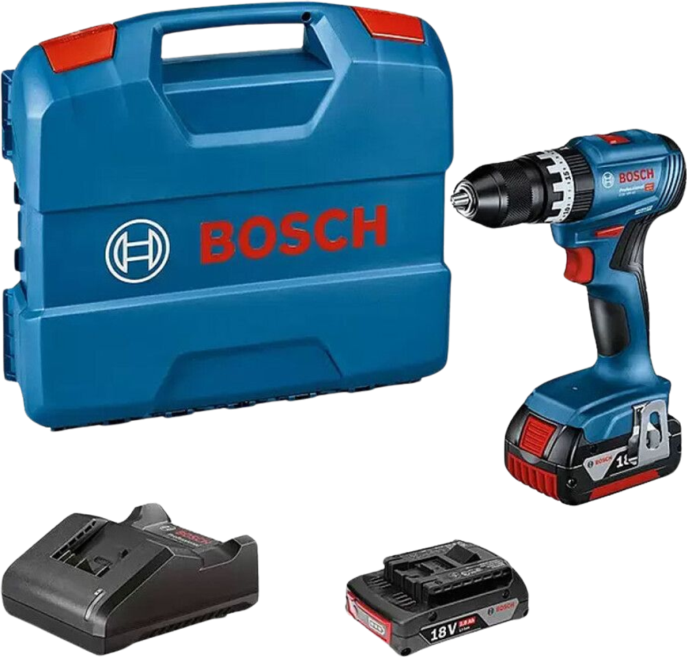 Erbjudanden på Slagborrmaskin Bosch Gsb 45 18V 1X2,0Ah 1X4,0Ah (BOSCH PROFESSIONAL) från BAUHAUS för 1 995 kr