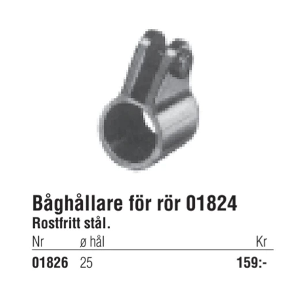 Erbjudanden på Båghållare för rör 01824 från Erlandsons Brygga för 159 kr