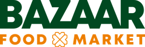 Bazaar food market logo