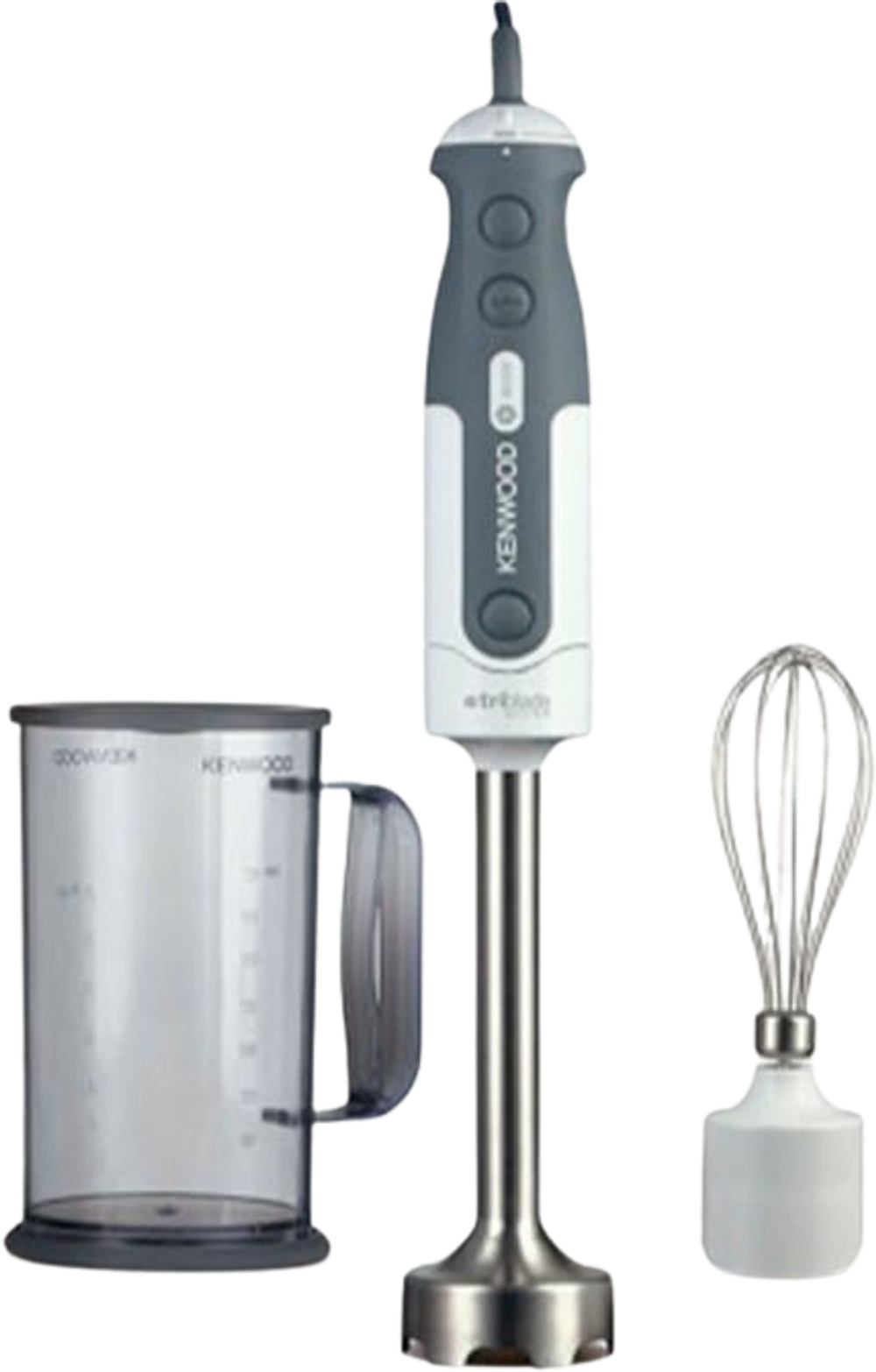 Tilbud på Kenwood Triblade stavblender hvid 800 watt fra Kop & Kande til 299,95 kr.