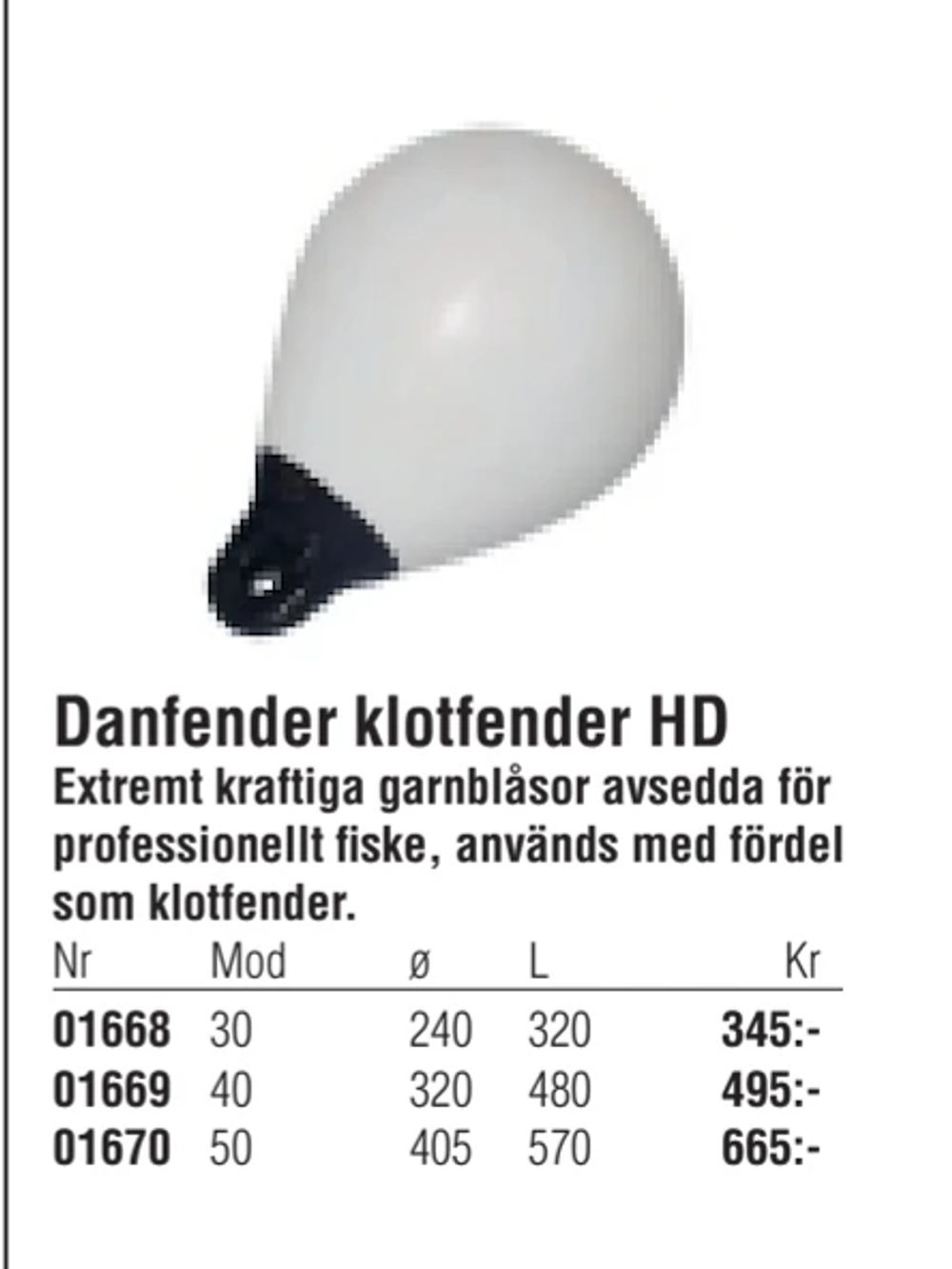 Erbjudanden på Danfender klotfender HD från Erlandsons Brygga för 345 kr