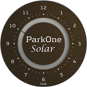 ParkOne Solar elektronisk p-skive sort